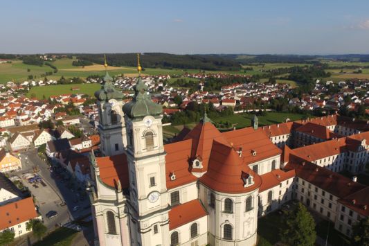 Luftaufnahme Basilika Ottobeuren
